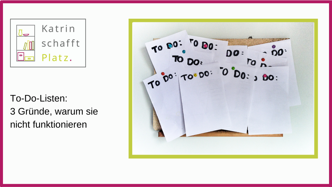 To Do Listen funktionieren oft nicht